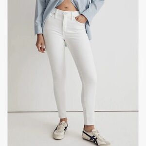 Madewell White Skinny Jeans